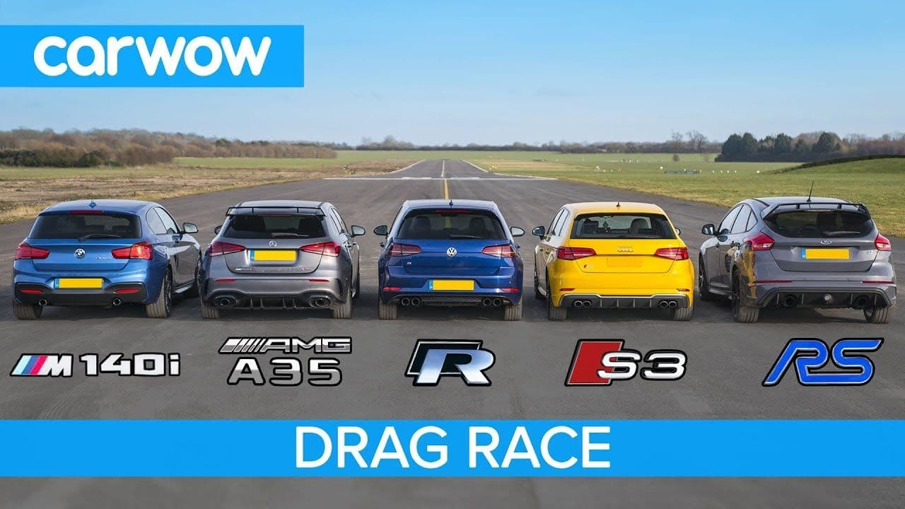 Amg A35 V Bmw M140I V Golf R V Audi S3 V Focus Rs Drag Yarışı