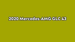 2020 Mercedes-Amg Glc 43 Özellikleri Açıklandı