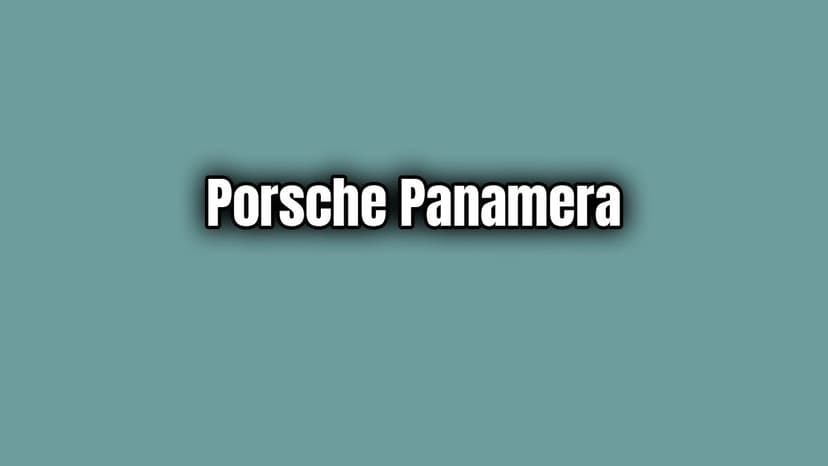 2020 Porsche Panamera Turbo S 4.0 V8