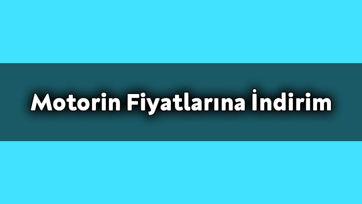 Motorin Litre Fiyatlarına İndirim Geldi
