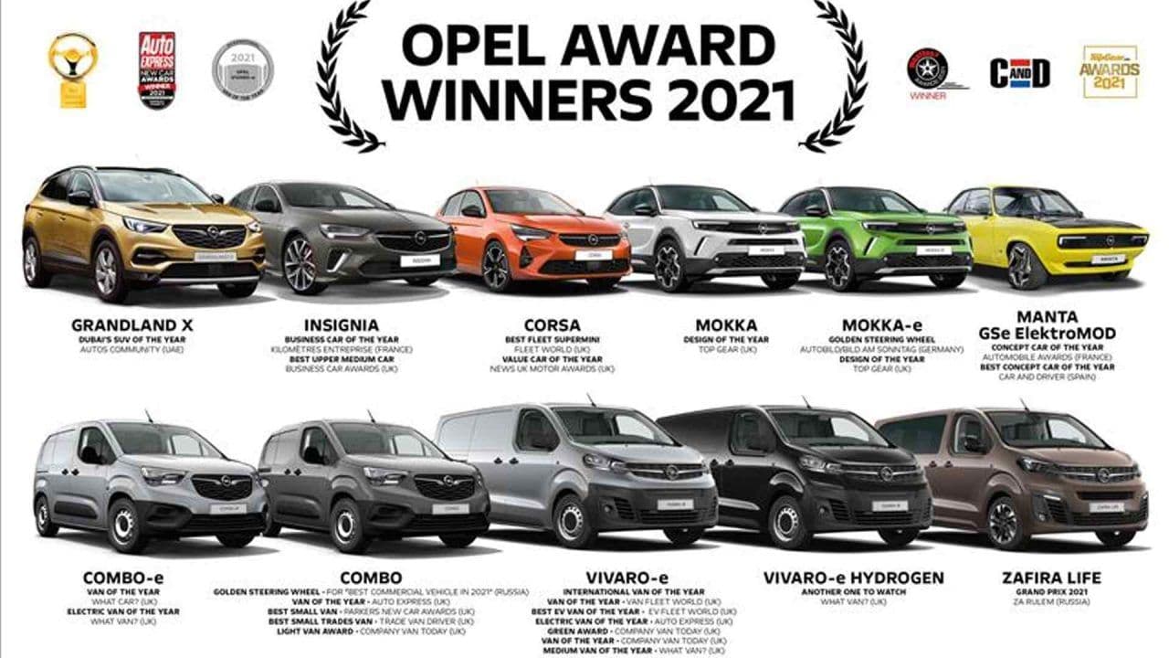 Opel’e 2021 Yılında Çok Sayıda Ödül Aldı