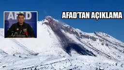 Afad'tan Açıklama: Bölgede Herhangi bir Lav Akması Yok