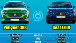 Peugeot 308 Vs Seat Leon Karşılaştırması: 308 1.2 Puretech ve Leon 1.0 Etsi