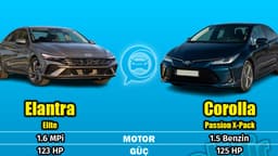 Hyundai Elantra ve Toyota Corolla Karşılaştırması: Elantra 1.6 Mpi Vs Corolla 1.5 Benzin