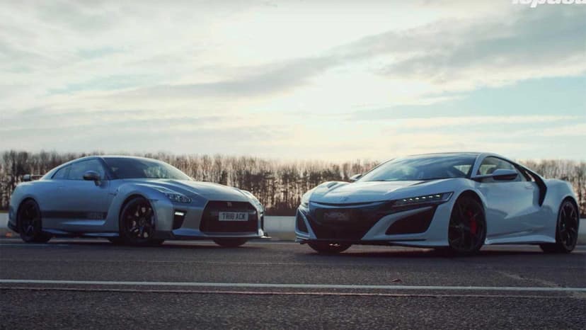 Honda Nsx Vs Nissan Gt-R Drag Yarışı