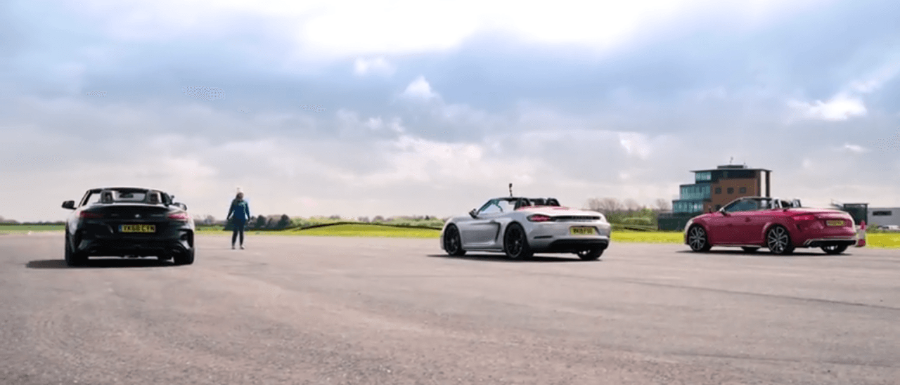 Bmw Z4 M40I Vs Porsche Boxster Gts Vs Audi Tt-S Drag Yarışı
