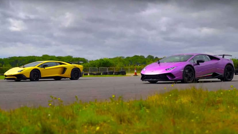 Lamborghini Aventador Sv ve Huracan Performante Drag Yarışı