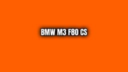 Bmw M3 F80 Cs Teknik Özellikleri