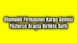 Kargo Gemisi Yüzlerce Araçla Birlikte Battı