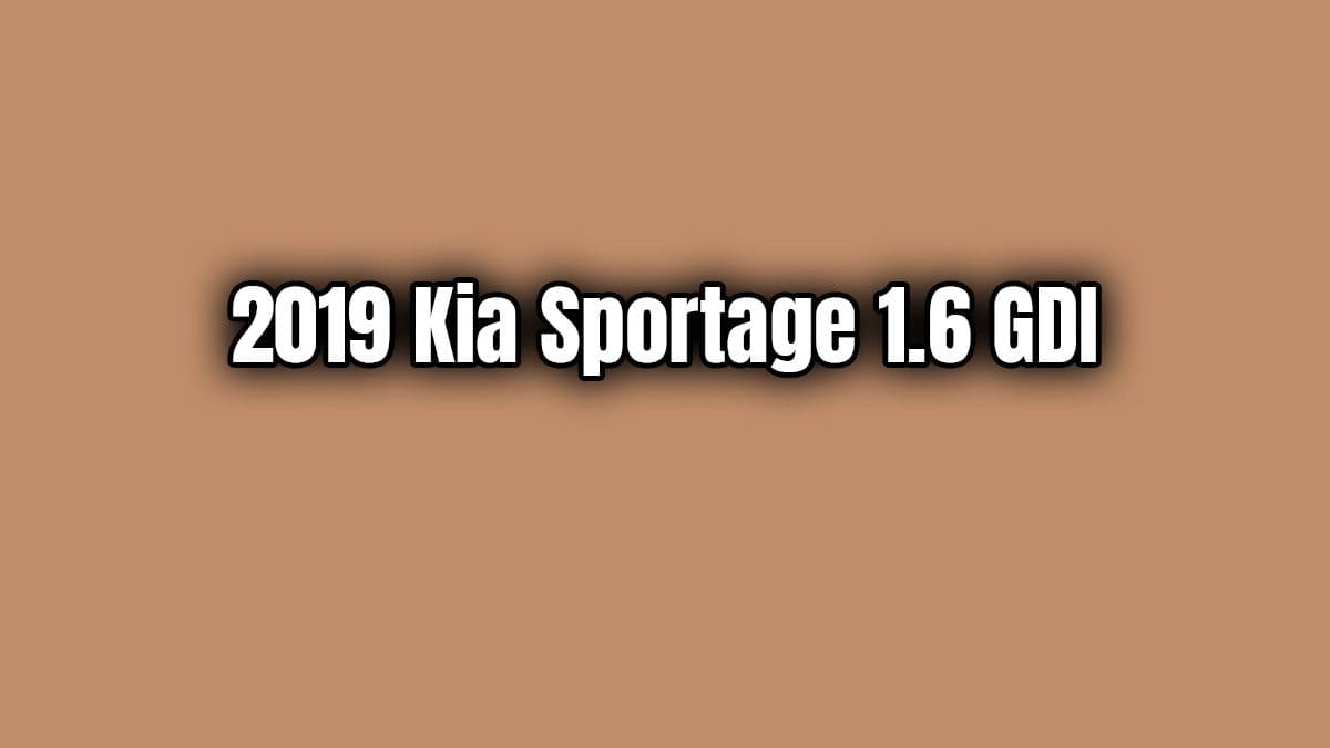 2019 Kia Sportage 1.6 Gdi Özellikleri