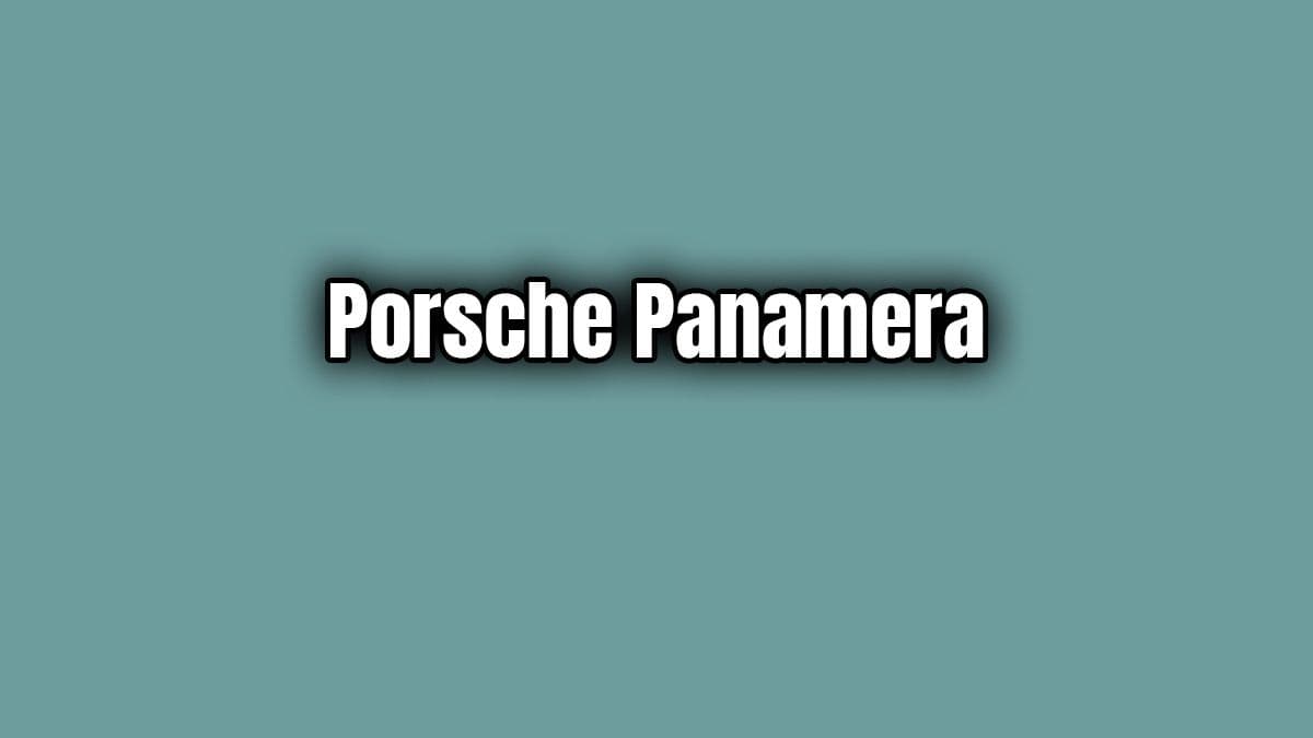 2020 Porsche Panamera Turbo S 4.0 V8