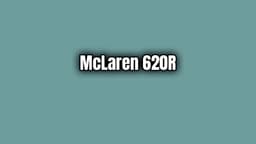 2019 Mclaren 620R 3.8 V8 Özellikleri