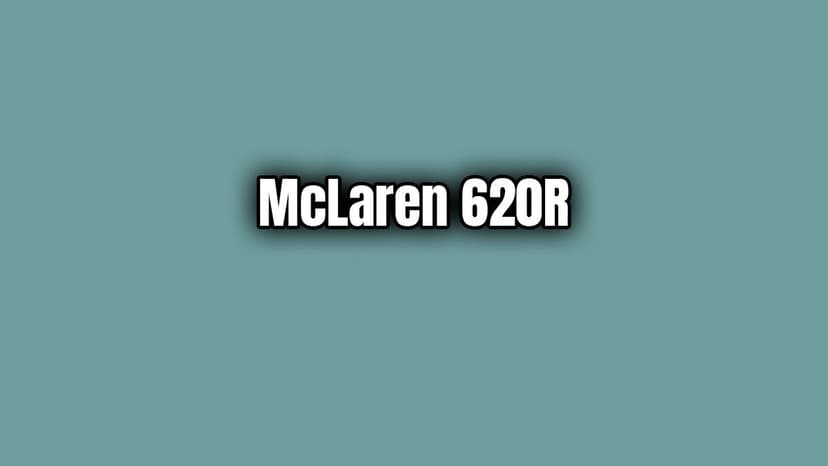 2019 Mclaren 620R 3.8 V8 Özellikleri