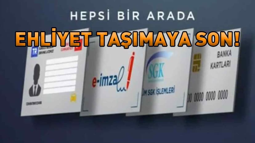 Yeni Kimlik Kartları Ehliyet ve Banka Kartı Olarak Kullanılacak