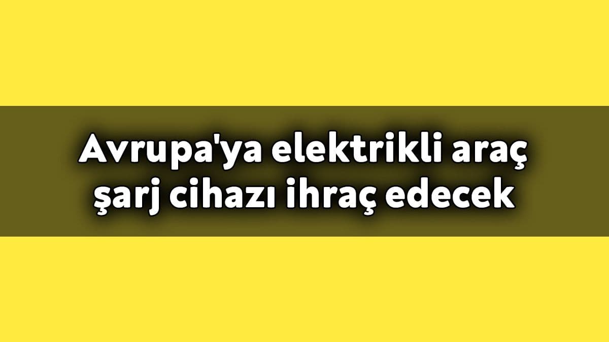 Avrupa’ya Elektrikli Araç Şarj Cihazı Ihraç Edecek!