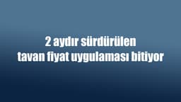 2 Aydır Sürdürülen Tavan Fiyat Uygulaması Bitiyor