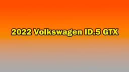 Yeni 2022 Volkswagen Id.5 Gtx Ortaya Çıktı