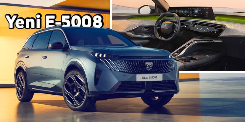 Tamamen Elektrikli 7 Koltuklu Yeni Peugeot 5008 Tanıtıldı