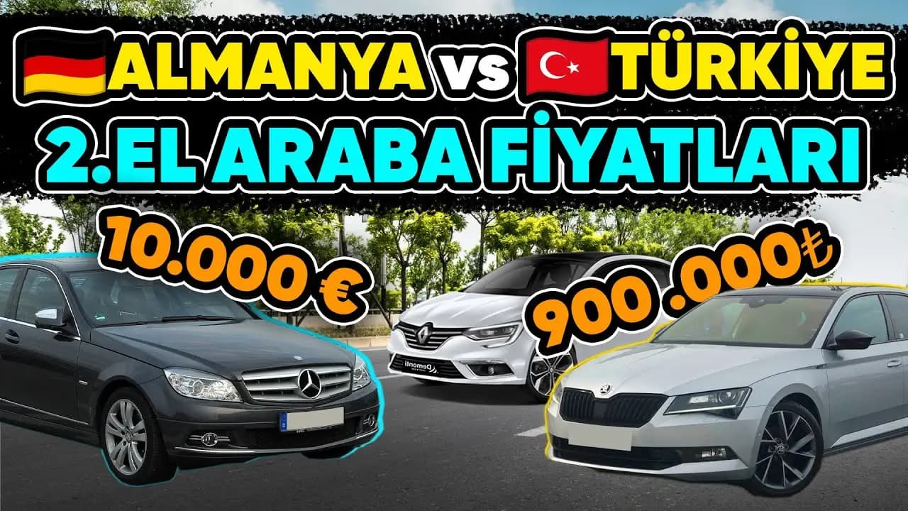 Video: Türkiye ve Almanya İkinci El Araba Fiyatları