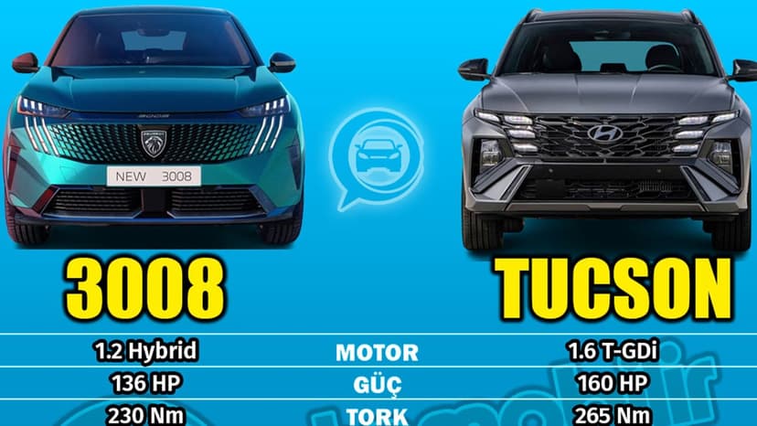 Yeni Peugeot 3008 ve Hyundai Tucson: Hangi Suv'u Tercih Edersiniz?