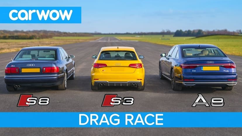 Audi S8 Vs Audi S3 Vs Audi A8 Drag Yarış