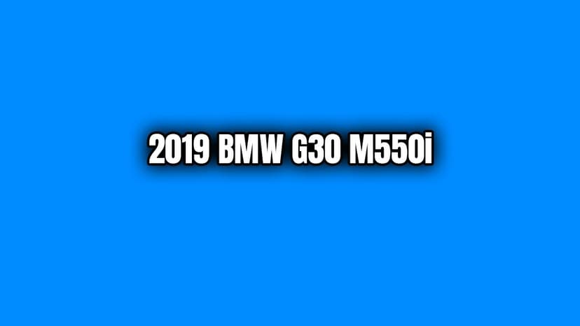 2019 Bmw G30 M550I Teknik Özellikleri