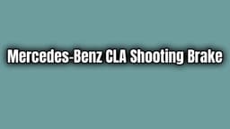 2020 Mercedes-Benz Cla Shooting Brake 200D 