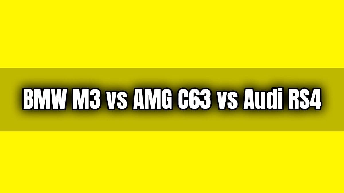 Bmw M3 Vs Amg C63 Vs Audi Rs4 Drag Yarış