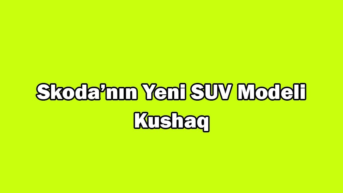 Skoda Yeni Suv Modeli Kushaq İsmiyle Gelecek!