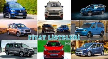 Doblo, Connect, Rifter, Express, Caddy, Berlingo, Proace, Combo, Fiorino ve Courier Ocak 2022 Fiyat Listesi