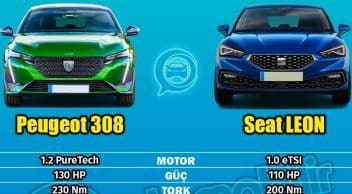 Peugeot 308 Vs Seat Leon Karşılaştırması: 308 1.2 Puretech ve Leon 1.0 Etsi