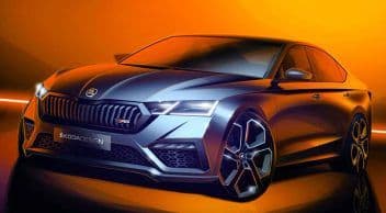 Skoda 2020 Octavia Rs Iv İlk Çizimleri Paylaştı