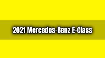 2021 Mercedes-Benz E-Class