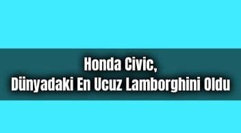 Dünyadaki En Ucuz Lamborghini Oldu