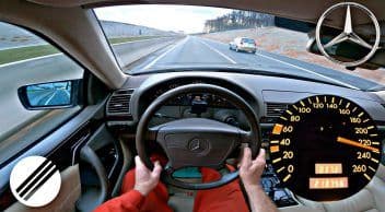 23 Yaşındaki Mercedes Cl 500 Otobanda Hız Denemesi Yapıyor!