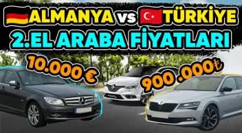 Video: Türkiye ve Almanya İkinci El Araba Fiyatları
