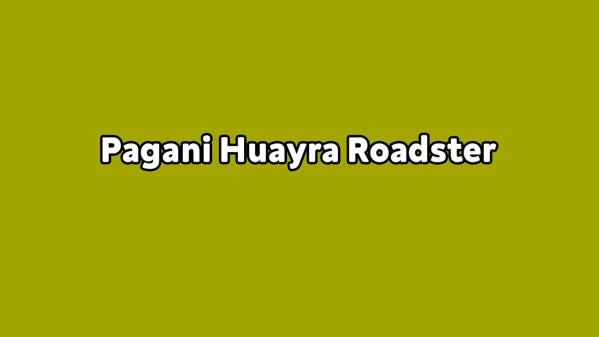 Yeni Pagani Huayra Roadster Bc 800 Hp