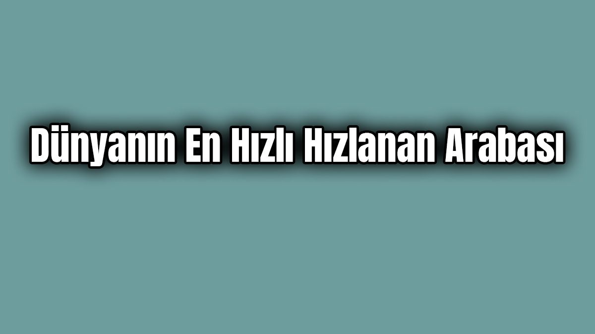 2020 Aspark Owl Dünyanın En Hızlı Hızlanan Arabası