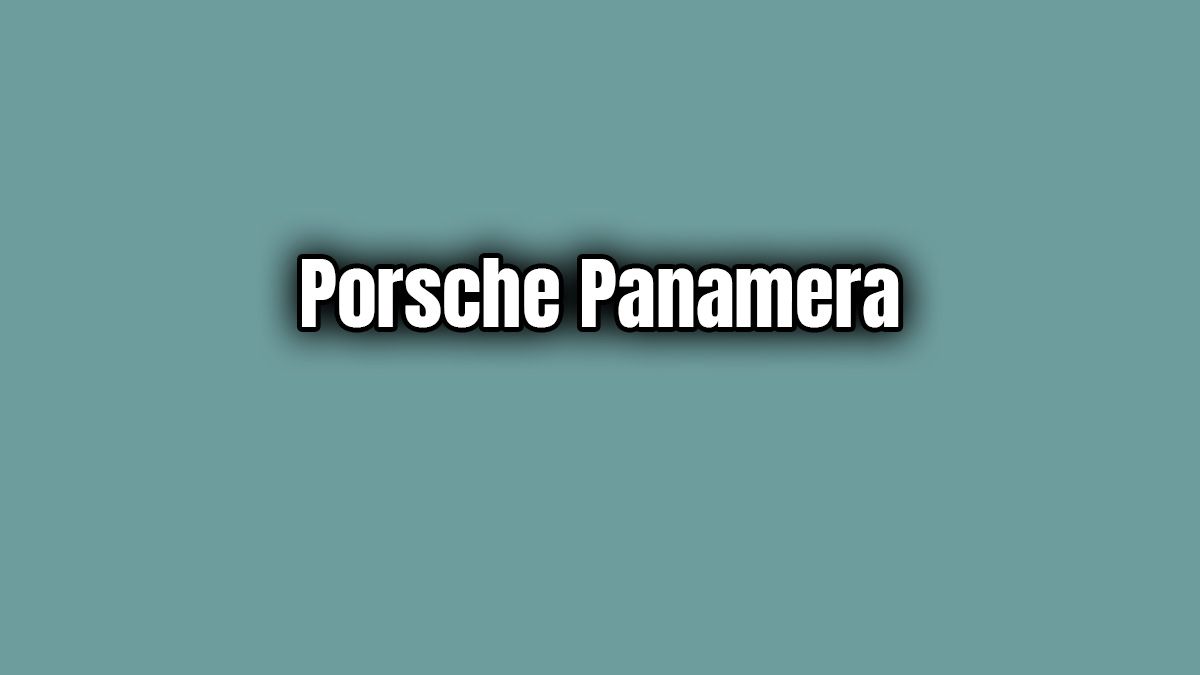 2020 Porsche Panamera Turbo S 4.0 V8