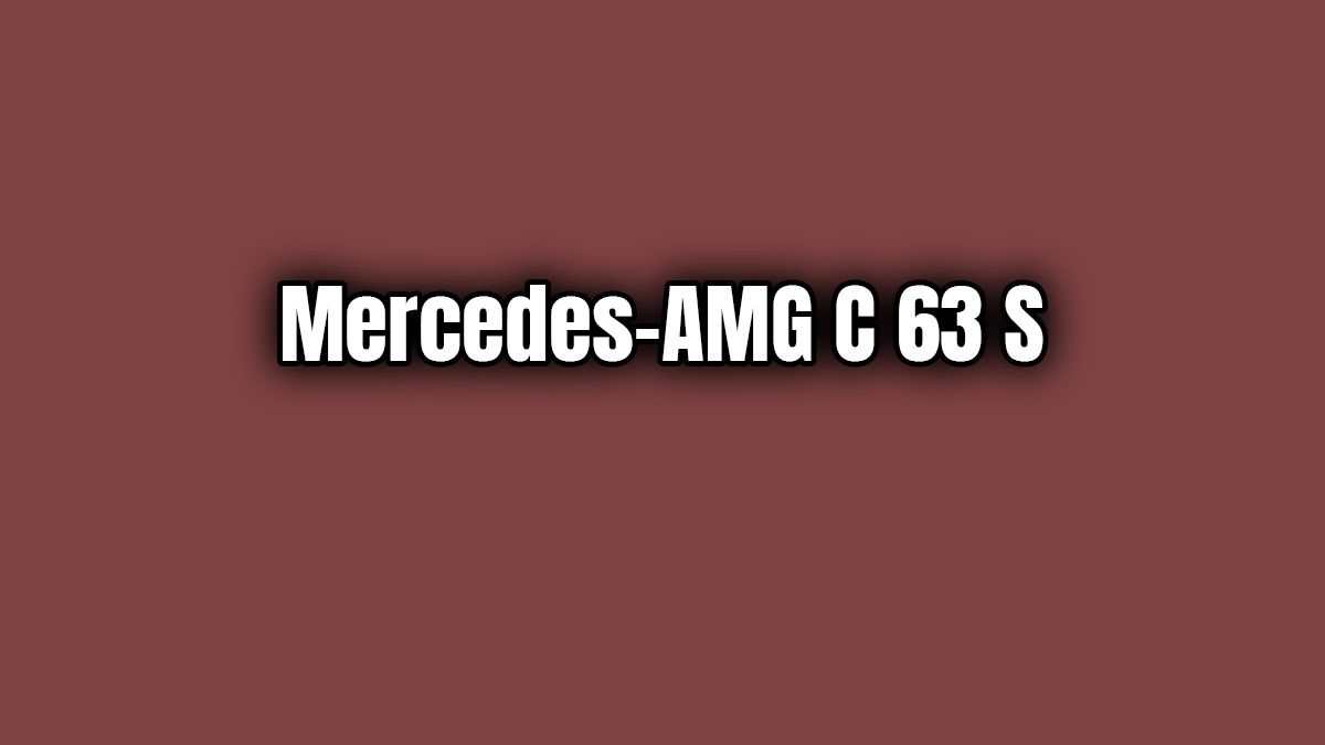 2019 Mercedes-Amg C 63 S Özellikleri