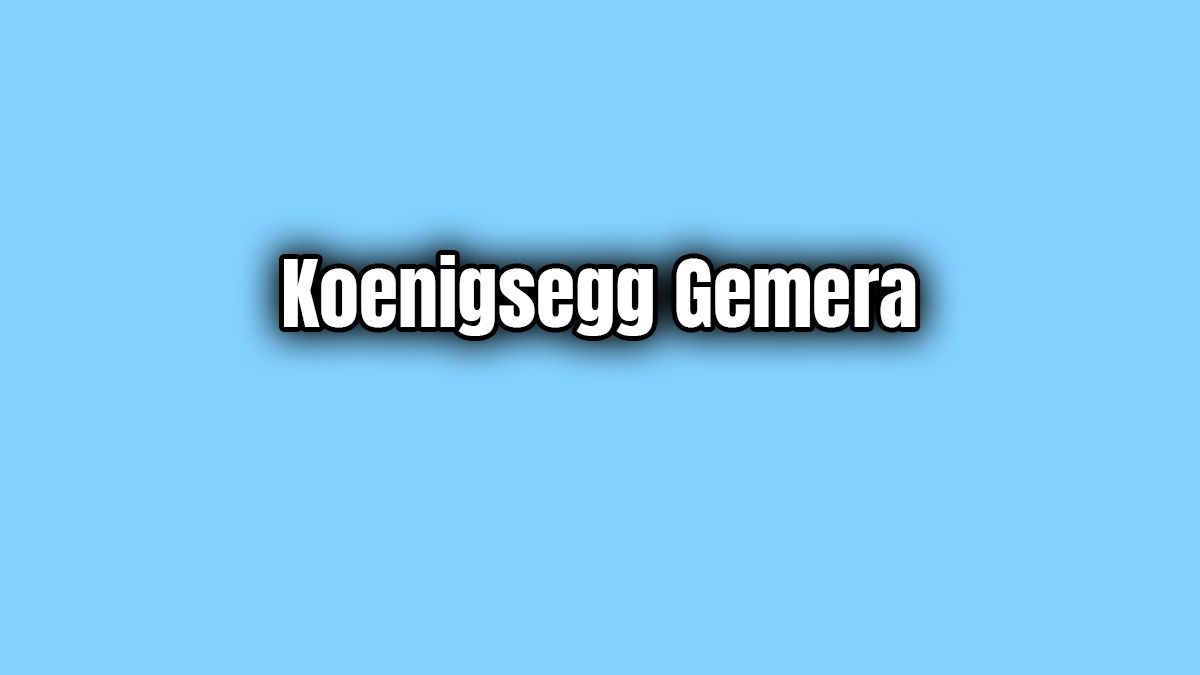 Koenigsegg'in İlk Dört Koltuklu Modeli Gemera Özellikleri