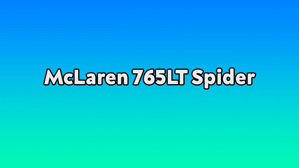Mclaren 765Lt Spider Özellikleri