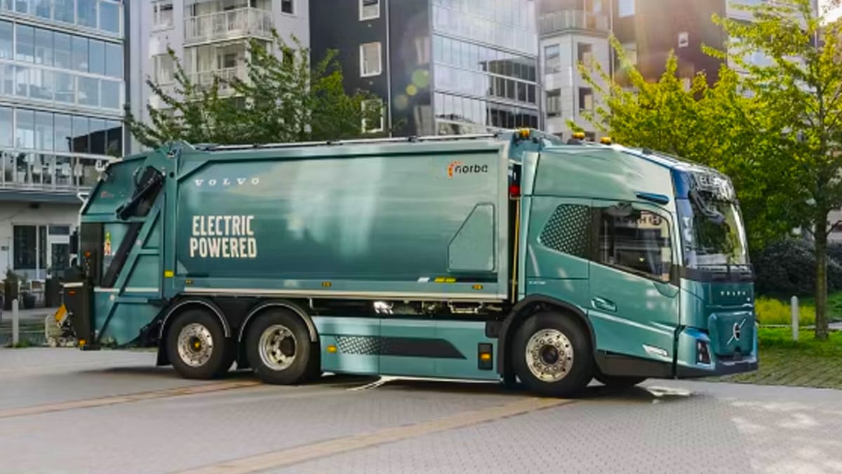 Volvo'nun Elektrikli Çöp Kamyonu Fm Low Entry Tanıtıldı!