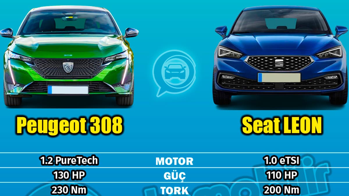 Peugeot 308 Vs Seat Leon Karşılaştırması: 308 1.2 Puretech ve Leon 1.0 Etsi