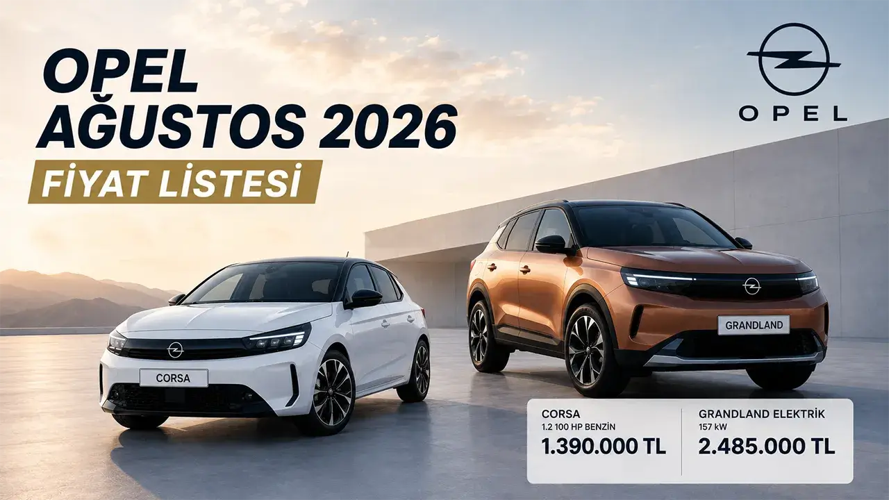 Opel Ağustos 2026 Fiyat Listesi ve Sıfır Araç Kampanyaları
